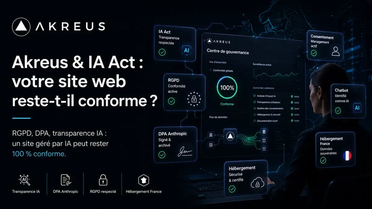 Akreus & IA Act : votre site web reste-t-il conforme ?